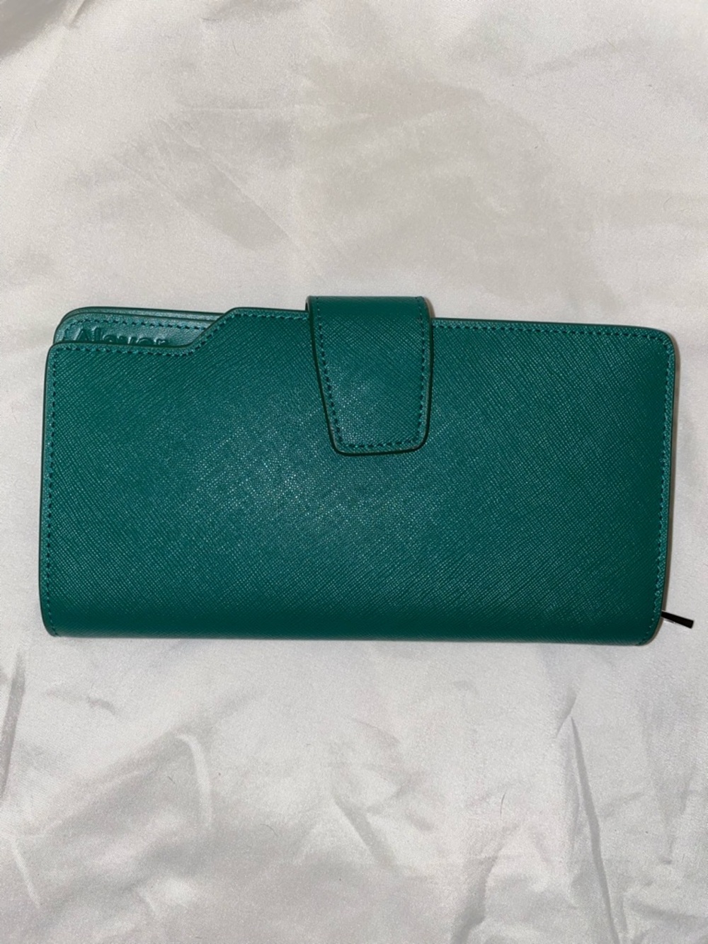 Classic Teal Women's Tab Wallet With RFID Protection